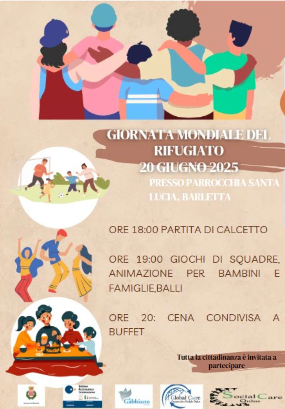 Immagine di copertina per LA GIORNATA MONDIALE DEL RIFUGIATO A BARLETTA