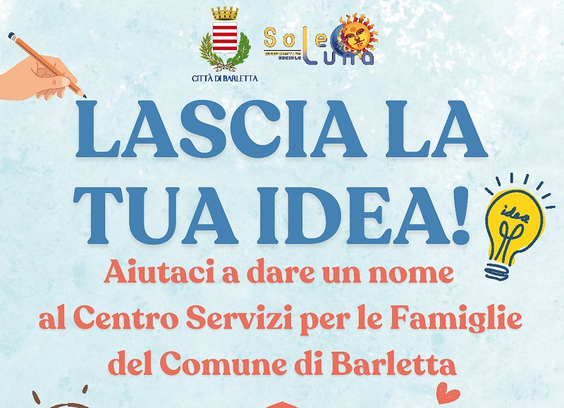 CENTRO SERVIZI PER LE FAMIGLIE: UN CONCORSO DI IDEE